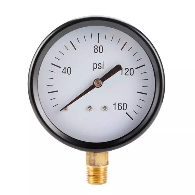 Portable Pressure Gauge 1/4-inch Thread Brass Pressure Meter Air Pressure Gauge