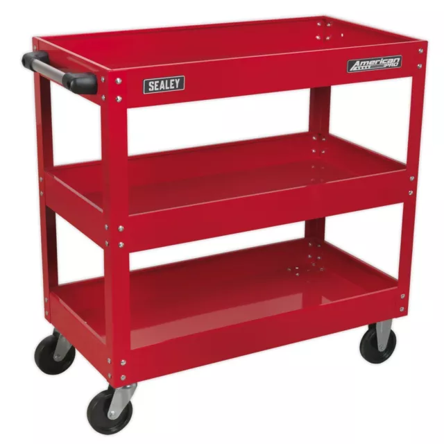 Sealey Workshop Trolley 3-Level Heavy Duty Garage & Workshop Trolley/Cart CX108