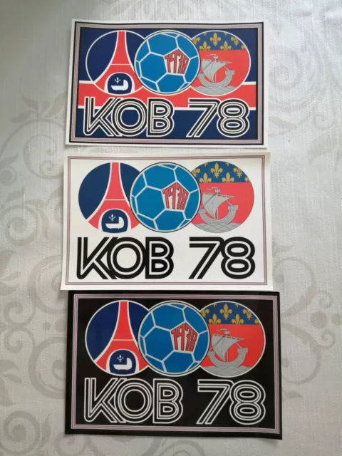 lot de 3 stickers Paris SG PSG FANS ULTRAS KOB 2010 AUTOCOLLANTS Boulogne