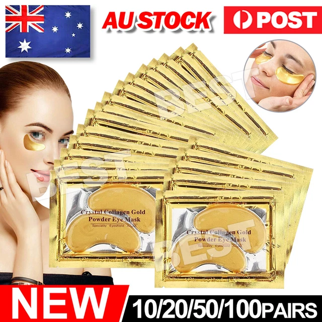 GOLD EYE PAD Patch Crystal Collagen Under Eye Gel Mask Dark Circle Anti ...
