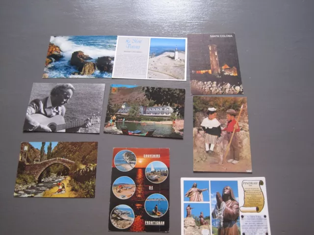 Carte Postale Lots De 9 Anciennes