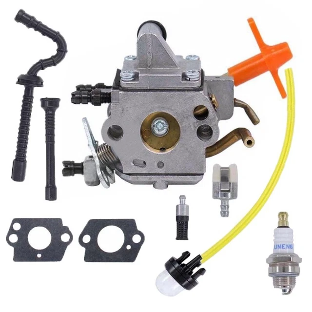 Vergaser kit Zündkerze Kraftstoffleitung Kraftstofffilter Für Stihl MS192 Neu
