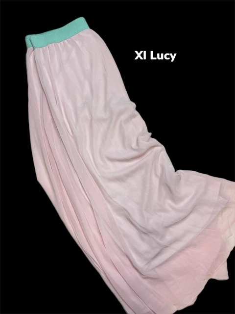 Jupe Longue LuLaRoe Lucy XL - Dentelle Stretch Vert Bleu - Neuf Avec étiquette