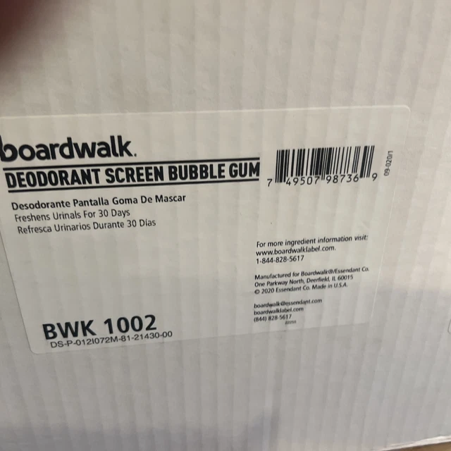 Boardwalk Urinal Screen Bubble Gum Fragrance Blue 12/Box X 6. 72 Pieces Case