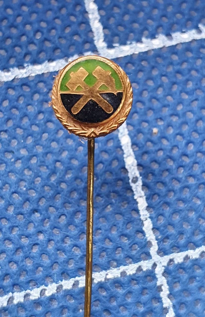 Enamel pin badge ansteckandel MINE mining miners coal miner coalman Yugoslavia