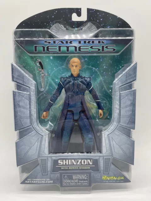 Star Trek Nemesis Shinzon Action Figure, Art Asylum NIB 2002