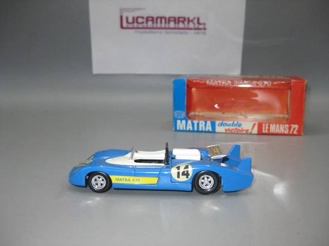 Miniature Solido MATRA 670 – Le Mans 72 – Double Victoire – Réf 13 – Bon état, Boîte D'origine