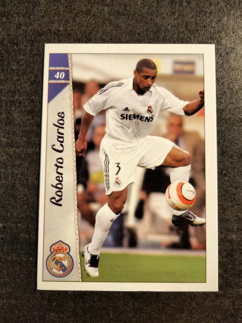 Carte Roberto Carlos – Real Madrid – Mundicromo Liga 2001-2002 – Espagne