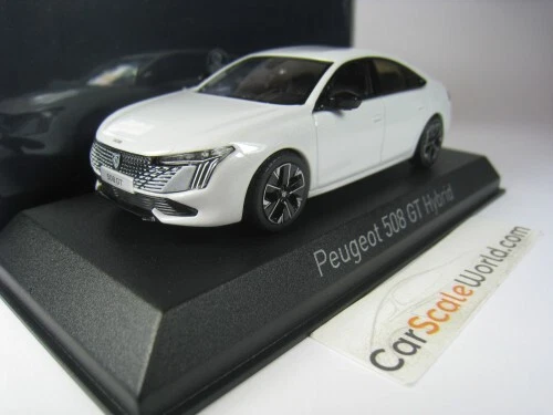 NOREV – Peugeot 508 GT Hybrid 2023 – Okenite White – 1/43 – Miniature Collection Adulte