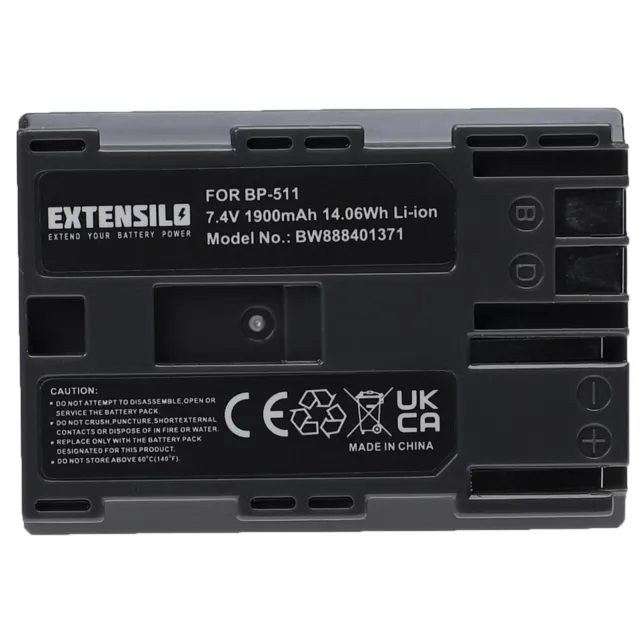 Batterie pour Canon Optura Xi 200 MC 50MC PI 20 10 100 MC 1900mAh