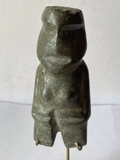 Ancient Precolumbian Mezcala  Mayan Olmec Stone Figure