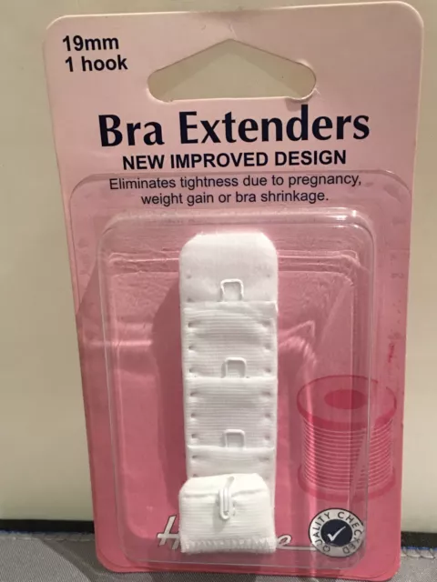 Hemline Bra Extender 1 x 19mm Colour White