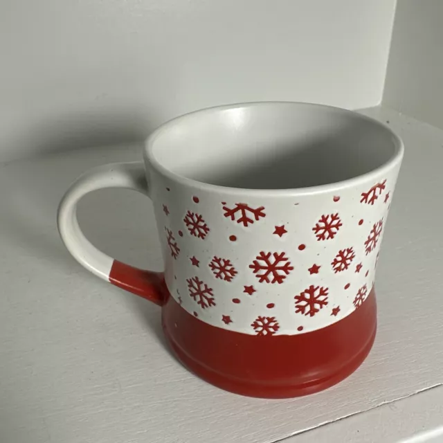 Jumbo Red Snowflake Christmas Coffee Mug United Paper & Craft