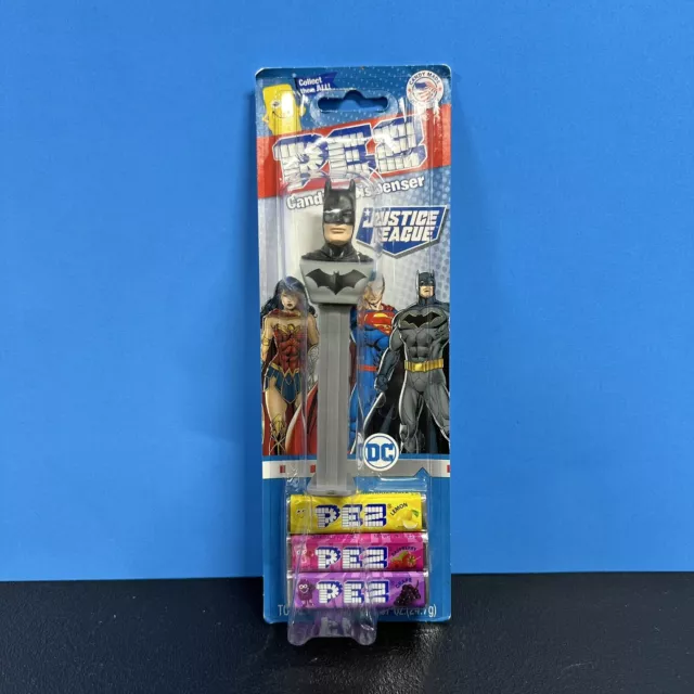 2022 BATMAN -JUSTICE LEAGUE Pez Dispenser [Carded] Introduced 2022