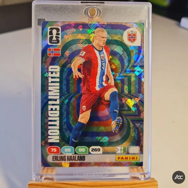 haaland limited edition card 2022-23 Topps UEFA Champions League Match Attax Mini Tin