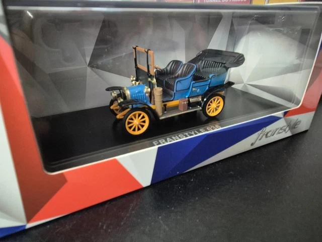 Citroën 2CV Sarhy Cabriolet 1954 – Franstyle 0018 – Miniature Résine 1/43 Bleu