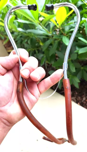 Amazing Vintage Doctors Medical Stethoscope Hearing Piece Device