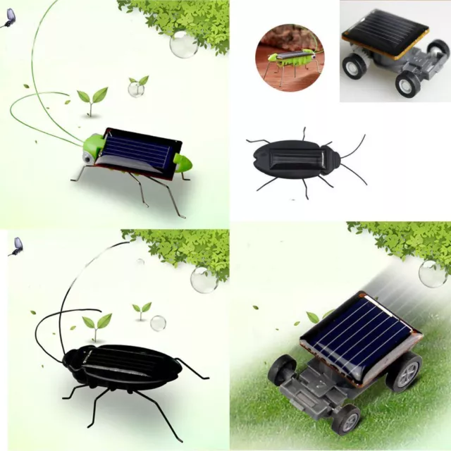 DIY Fun Solar Power Grasshopper Educational Energy Toy Grasshopper Cockroach