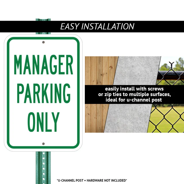 Angle Parking Only (With Bidirectional Arrow) Aluminum Sign 2