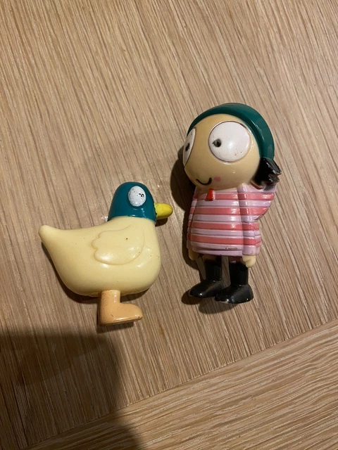 RARE CBEEBIES SARAH And Duck Plastic Hollow Figures - Ideal Cake ...