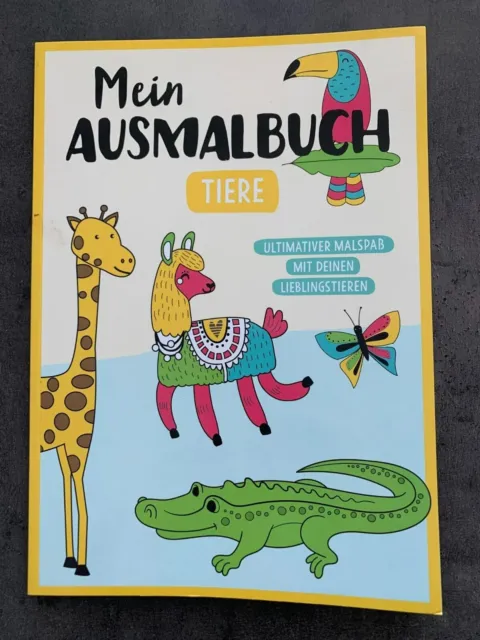 Main Ausmalbuch Tiere Kinder Malbuch ***NEU***