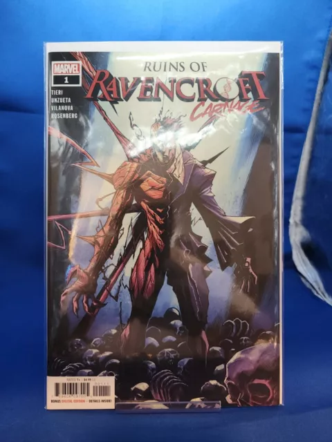 RUINS of RAVENCROFT CARNAGE # 1  1st APPEARANCE CORTLAND KASADY VENOM