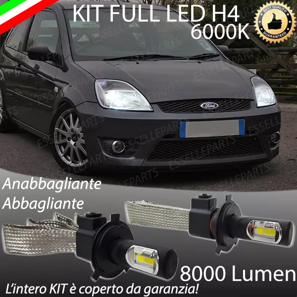 Pack 2 ampoules phares à LED H4 double intensité pour Ford Fiesta V