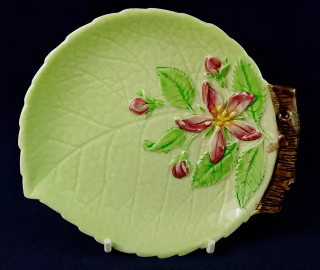 Vintage Carlton Ware Apple Blossom Small Green Dish.