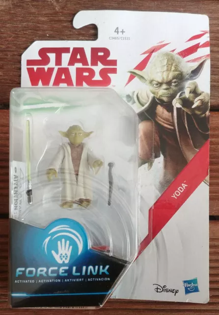 NEUF - Star Wars - Yoda  -  Force Link -  2017 -  Hasbro - Disney - 3.75