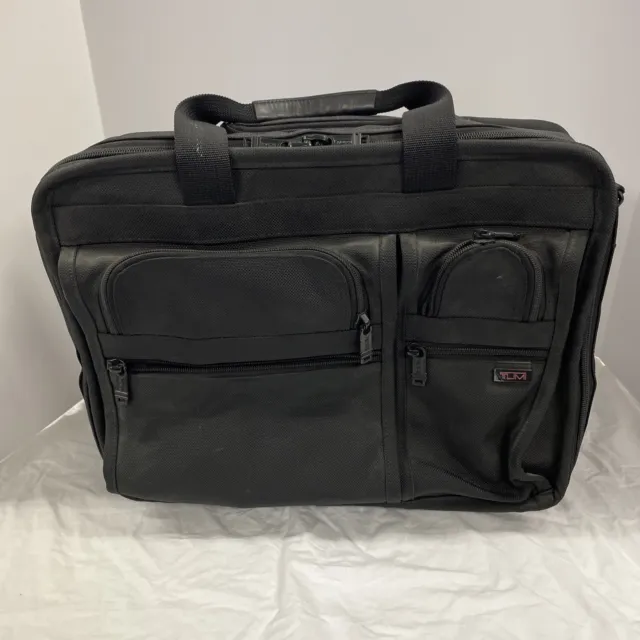 TUMI 2206D3 Black Ballistic Wheeled Expandable Laptop Bag Briefcase Carry On