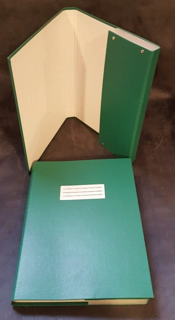 2 x Heftbox / DIN A4 / aus Pappe / Farbe in grün (21-1)