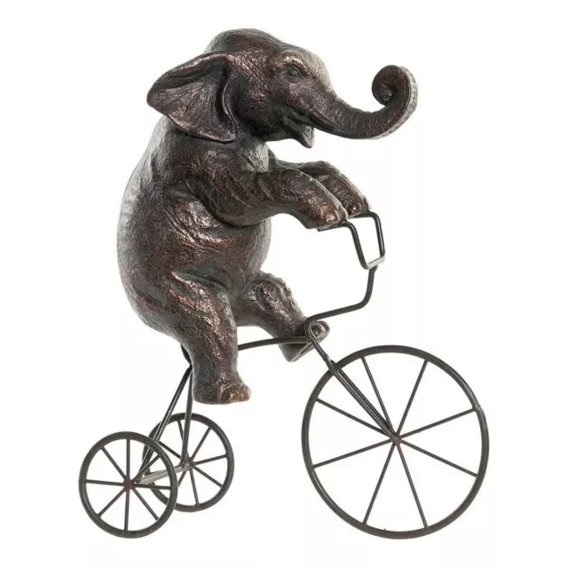 Deko-Figur DKD Home Decor Metall Harz Elefant [30 x 12 x 37 cm]