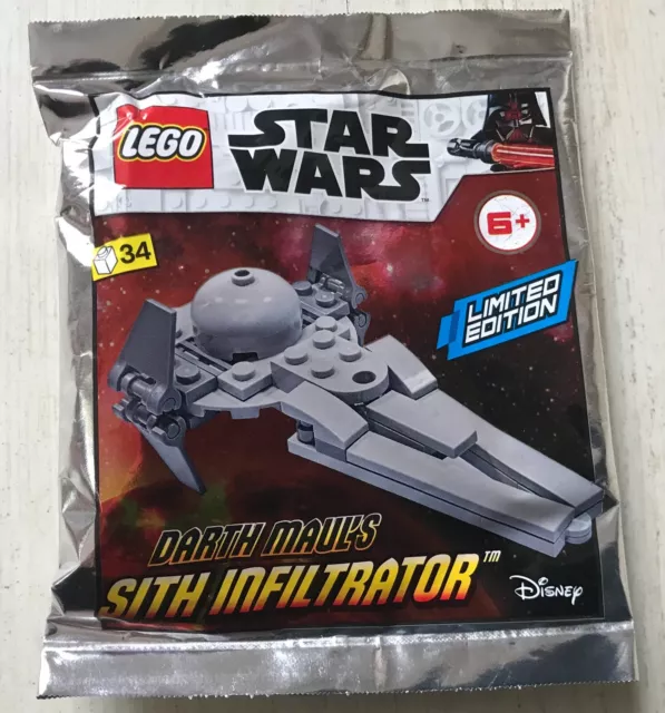 Figurine Polybag Lego Vaisseau Star Wars Foil 912058 Darth Maul Sith Infiltrator