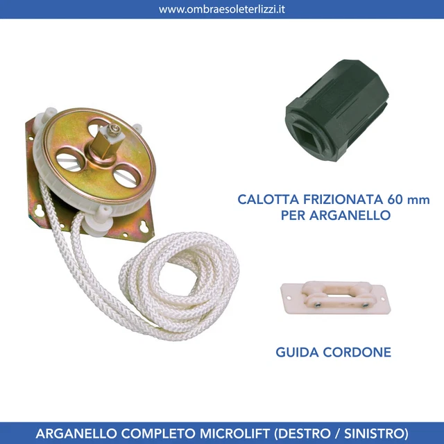 Verricello Manuale, Argano Con Manovella, Portata Max 350 Kg - Foto 5
