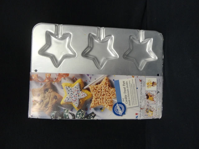 Wilton Cookie Treat Stick Candy Cake Mold Pan Tin Star Shape Birthday Graduation