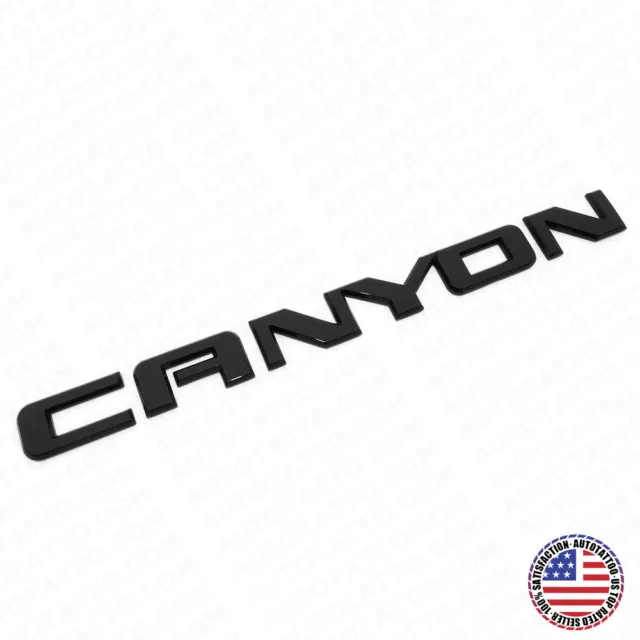 GMC Canyon Front Door or Rear Liftgate Badge Logo Emblem Decorate Matte Black
