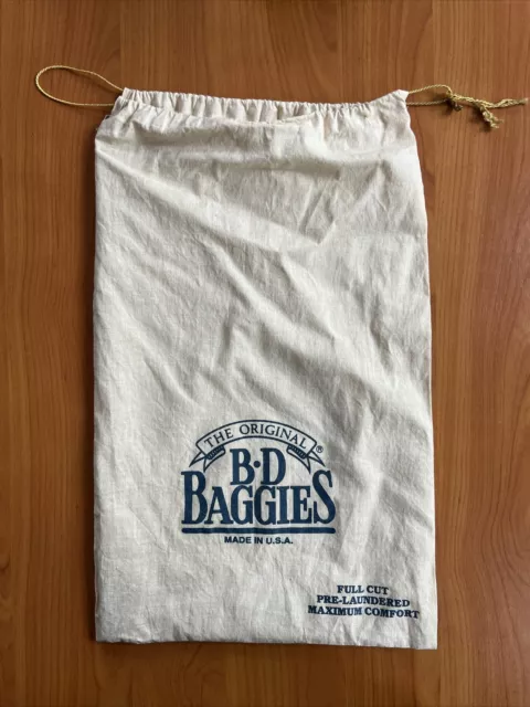 *RARE* BD BAGGIES BAG ONLY - Full Cut Pre-Laundered Maximum Comfort” - no shirt