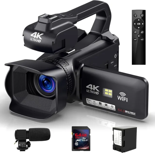  Gear Pro Hype 360 Cam - Cámara panorámica de 360 grados 1080p  HD (negro) : Electrónica