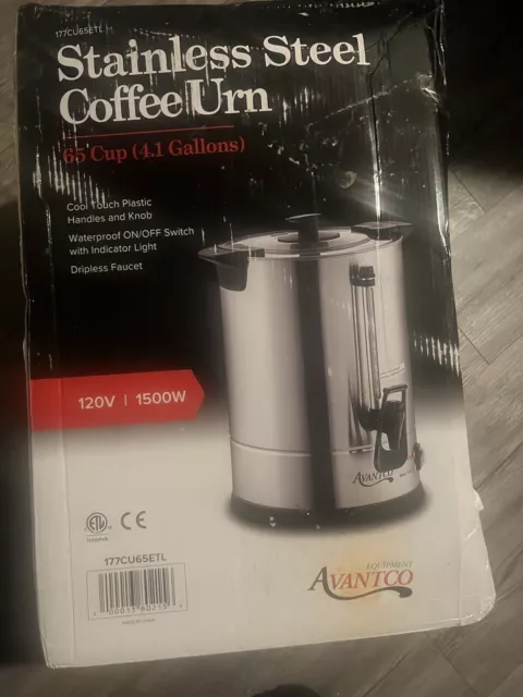 45 Cup (225oz) Double Wall Stainless Steel Coffee Urn/Coffee