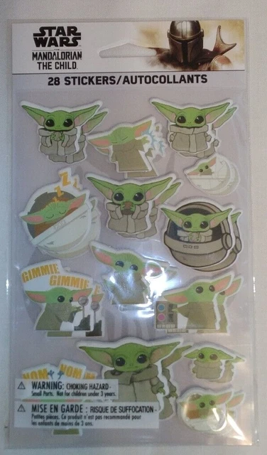 StarWars The Madalorian The Child Grogu Baby Yoda American Greetings 28 Stickers