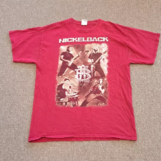 Nickelback Band Tour 2009 Concert T-shirt Size Small L SM Front + Back Dates