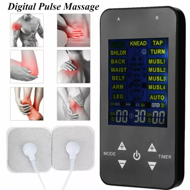 TENS EMS Meridian Massager Muscle Relax Acupuncture Pulse Massage Device