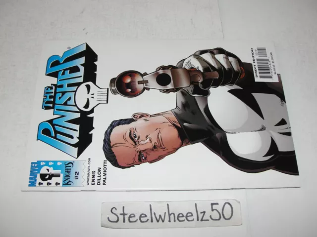 Punisher #2 Comic Marvel Knights 2000 Steve Dillon Gun Variant Cover Garth Ennis 3