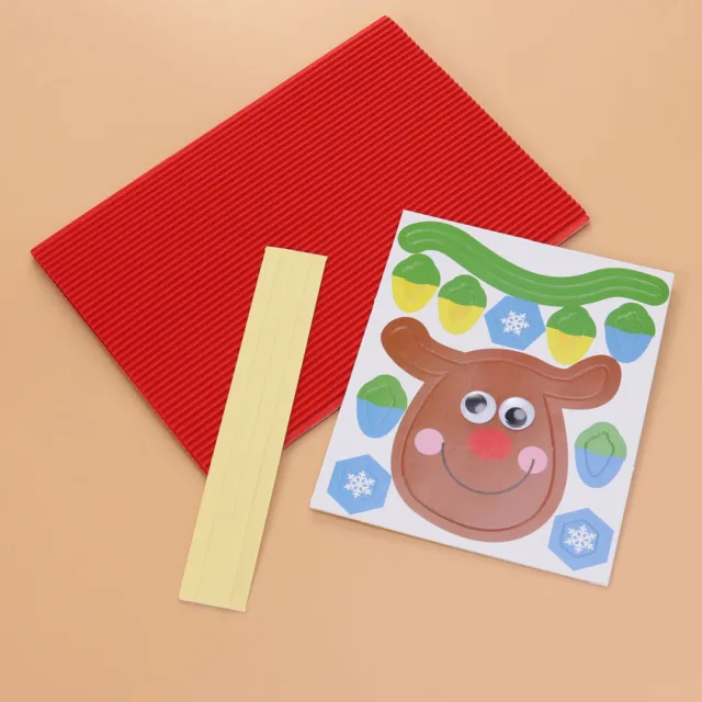Suministros de tarjetas de felicitación de Navidad para hacer tarjetas hágalo usted mismo accesorios artesanales para niños
