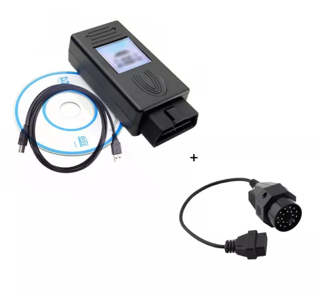 Scanner V1.4.0 Diagnose USB OBD für BMW E46...+ BMW OBD 2 Adapter 20 Pin auf 16