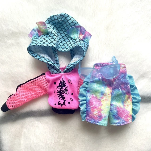 MONSTER HIGH LAGOONA Blue Doll 2022 G3 Outfit Clothes Top Glasses