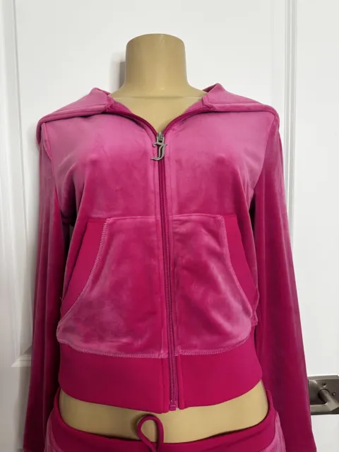 NWT JUICY COUTURE OG BIG BLING VELOUR HOODIE SIZE SMALL Free Love