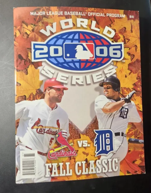 2006 World Series Program & Rally Towel Detroit Tigers St. Louis Cardinals