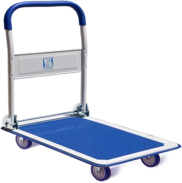 Push Cart Dolly by  Moving Platform Hand Truck, Foldable for Easy Storag