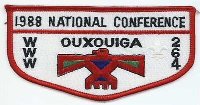 Order Of The Arrow Flap - Ouxouiga - Oa Lodge# 264 - S18A - Noac 1988